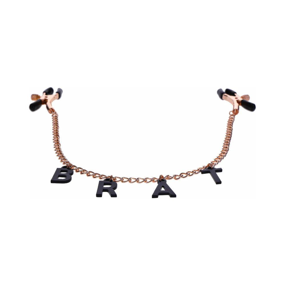 Sportsheets Sex & Mischief Brat Charmed Nipple Clamps - Buy At Luxury Toy X - Free 3-Day Shipping