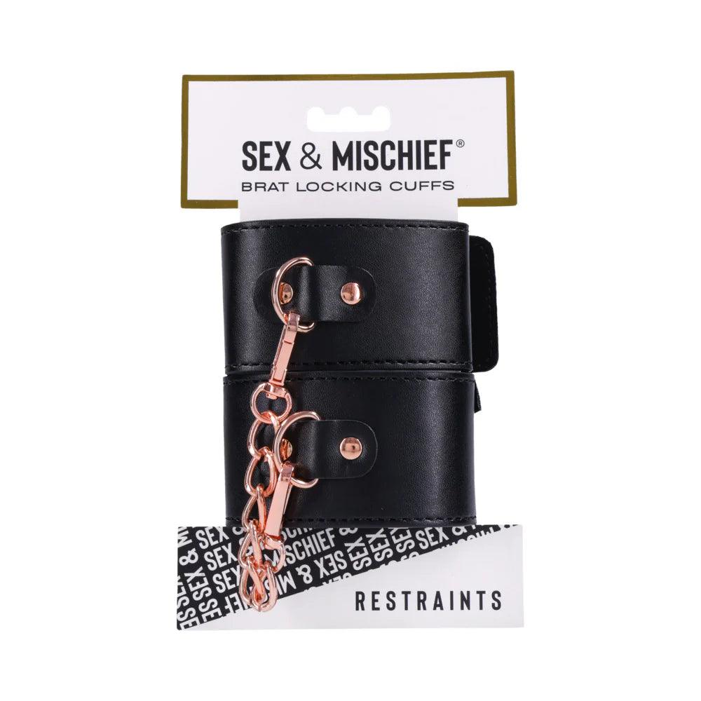 Sportsheets Sex & Mischief Brat Locking Cuffs - Buy At Luxury Toy X - Free 3-Day Shipping