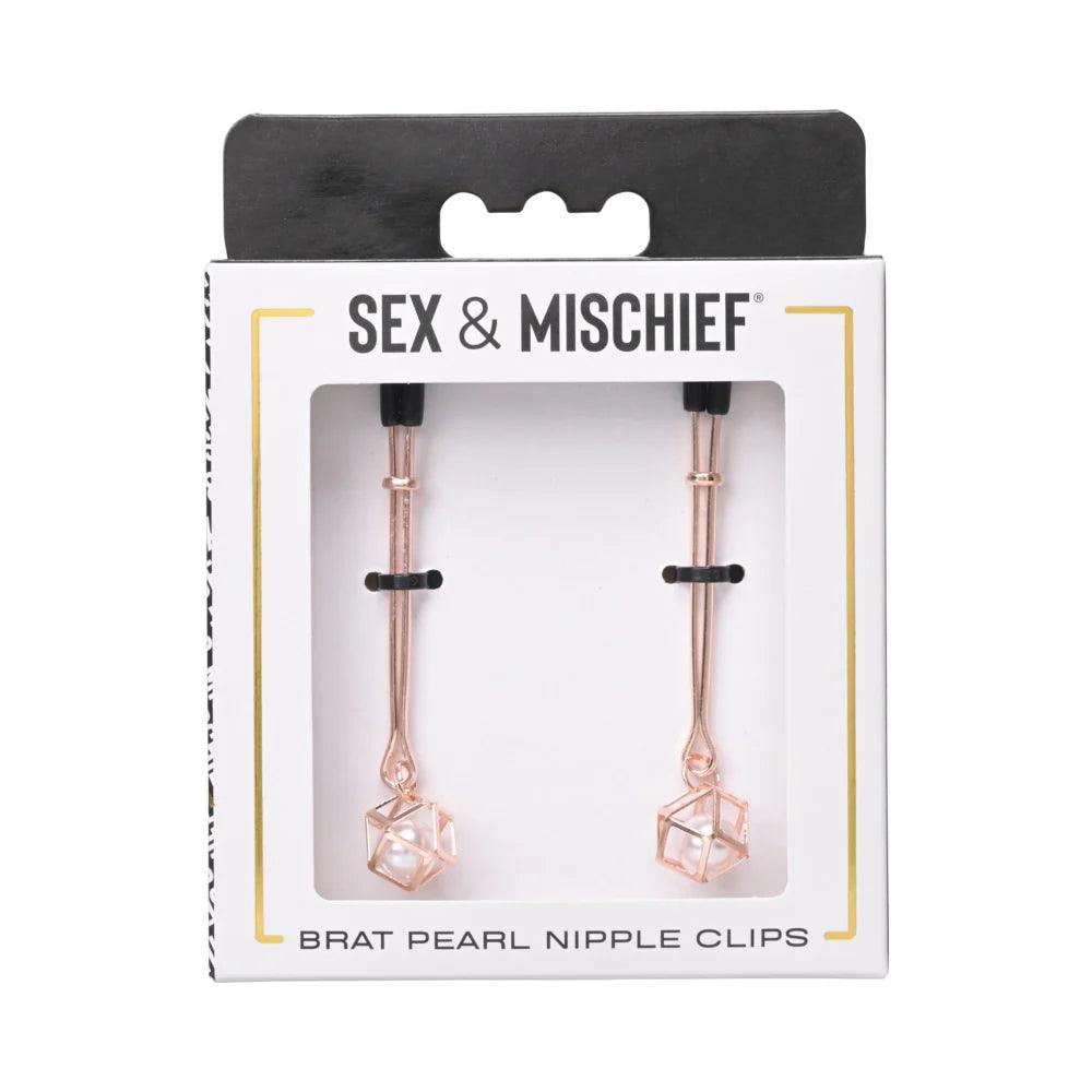 Sportsheets Sex & Mischief Brat Pearl Nipple Jewelry - Buy At Luxury Toy X - Free 3-Day Shipping