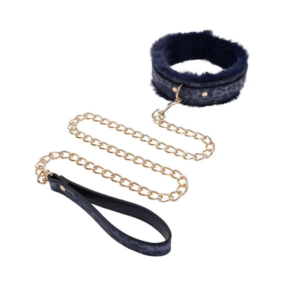 Sportsheets Sex & Mischief Cougar Fur Collar & Leash - Buy At Luxury Toy X - Free 3-Day Shipping