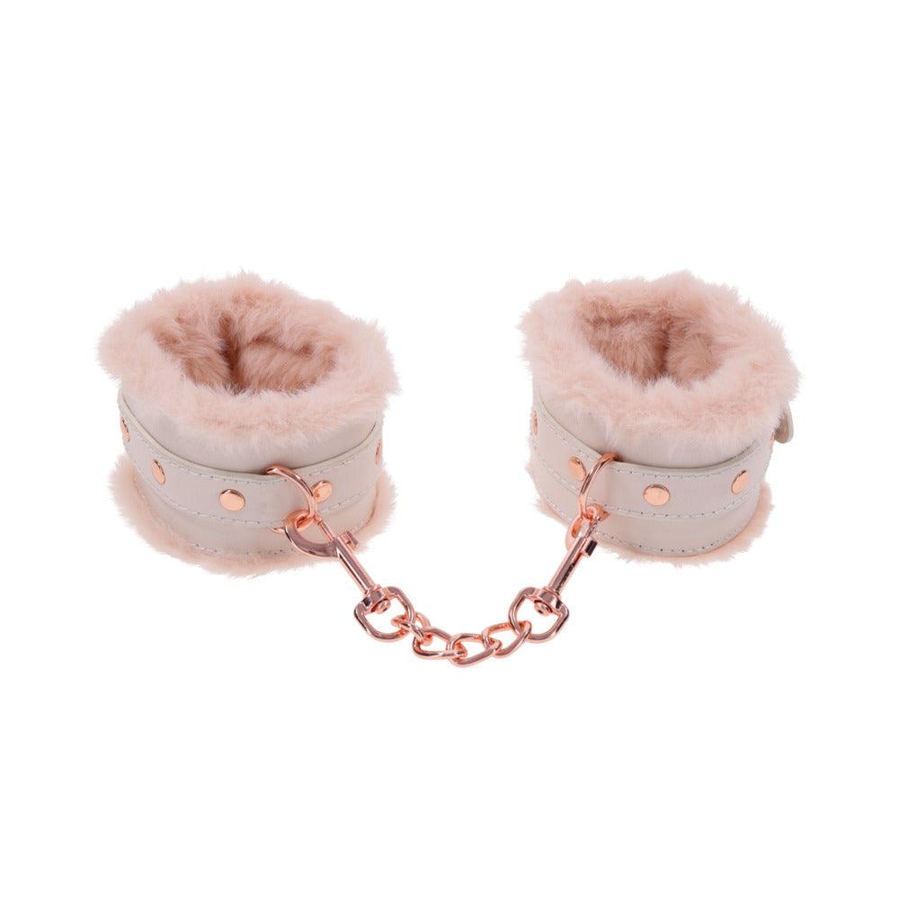 Sportsheets Sex & Mischief Peaches ‘n CreaMe Fur Handcuffs - Buy At Luxury Toy X - Free 3-Day Shipping