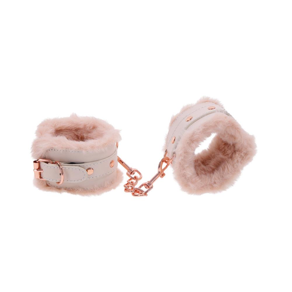 Sportsheets Sex & Mischief Peaches ‘n CreaMe Fur Handcuffs - Buy At Luxury Toy X - Free 3-Day Shipping