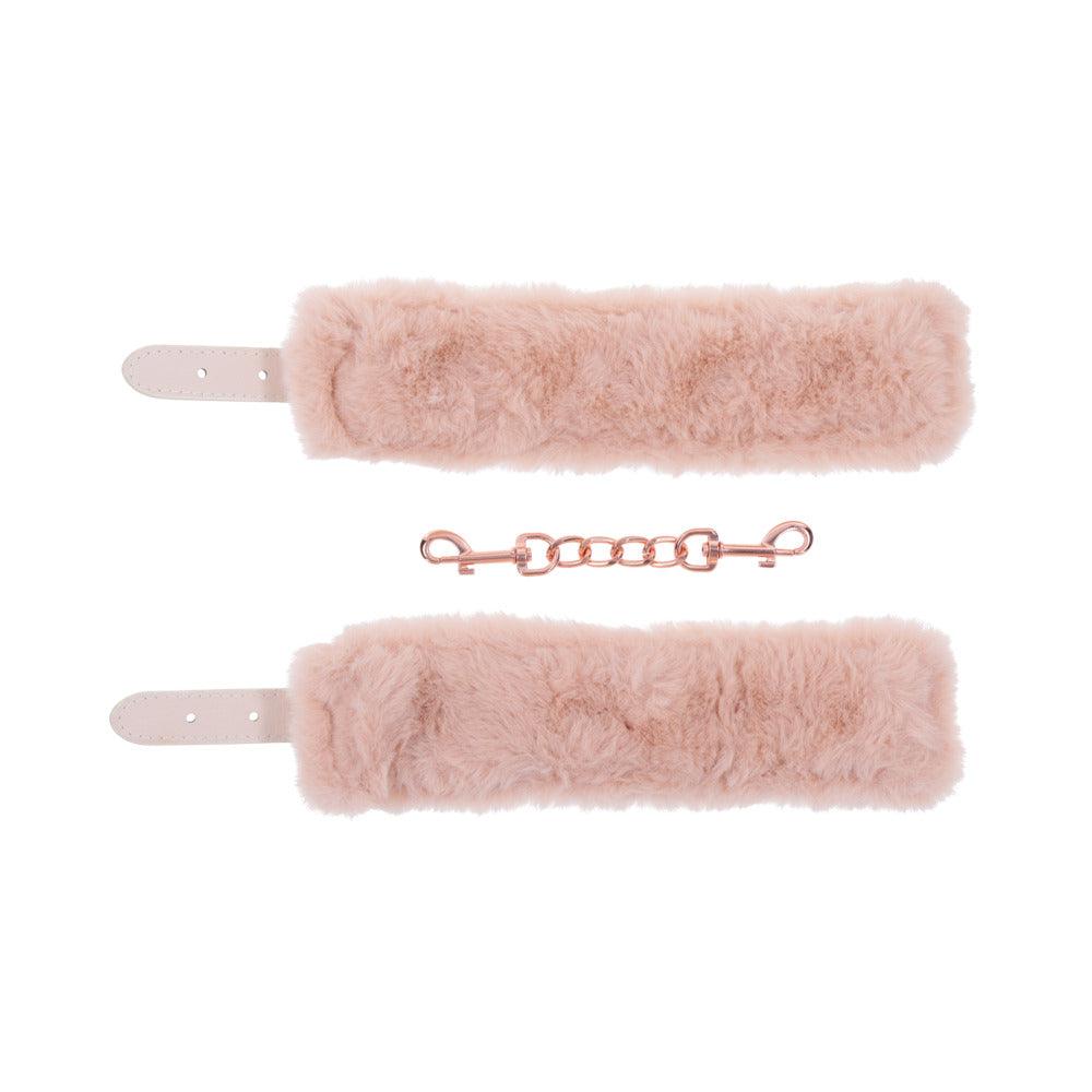 Sportsheets Sex & Mischief Peaches ‘n CreaMe Fur Handcuffs - Buy At Luxury Toy X - Free 3-Day Shipping