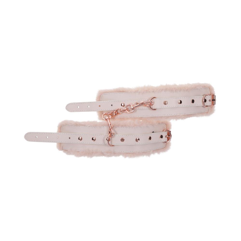 Sportsheets Sex & Mischief Peaches ‘n CreaMe Fur Handcuffs - Buy At Luxury Toy X - Free 3-Day Shipping