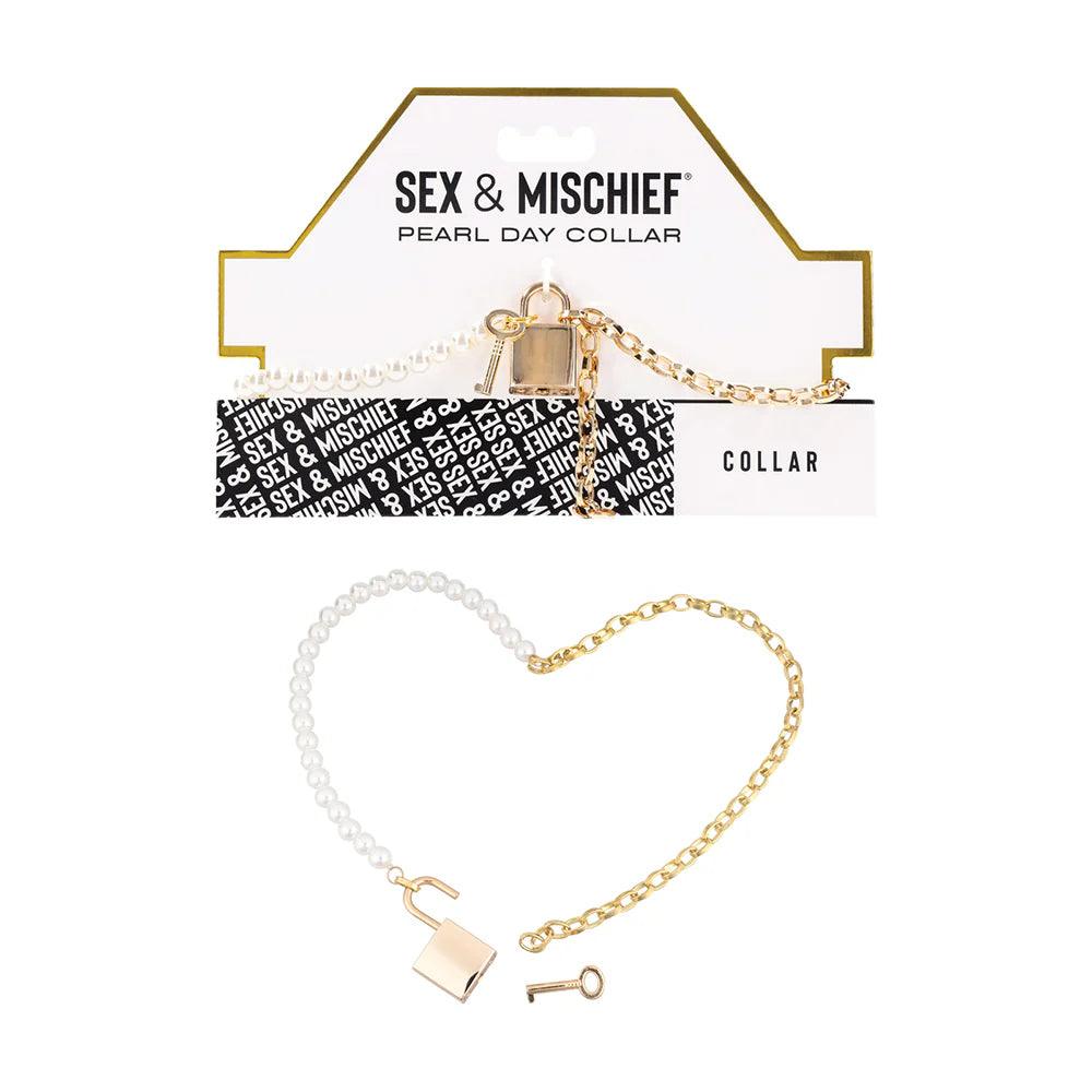 Sportsheets Sex & Mischief Pearl Day Collar - Buy At Luxury Toy X - Free 3-Day Shipping