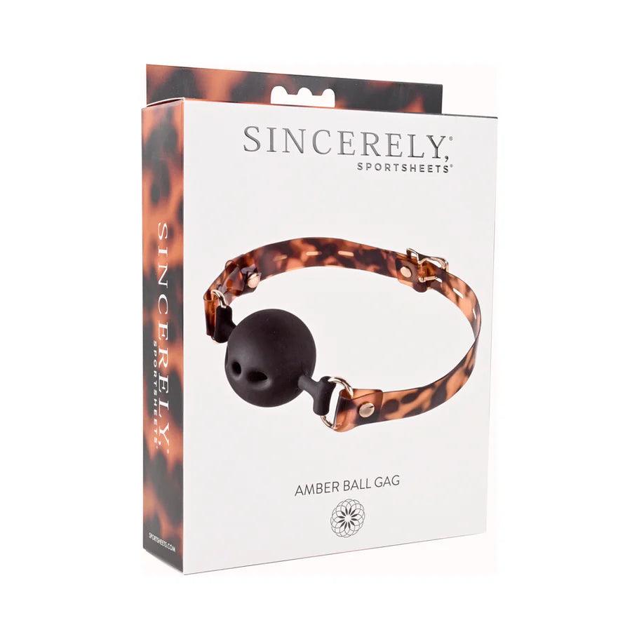 Sportsheets Sincerely Amber Adjustable Silicone Breathable Ball Gag - Buy At Luxury Toy X - Free 3-Day Shipping