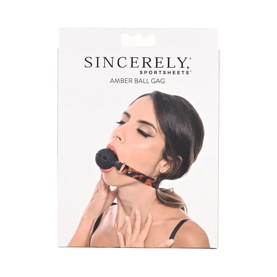 Sportsheets Sincerely Amber Adjustable Silicone Breathable Ball Gag - Buy At Luxury Toy X - Free 3-Day Shipping