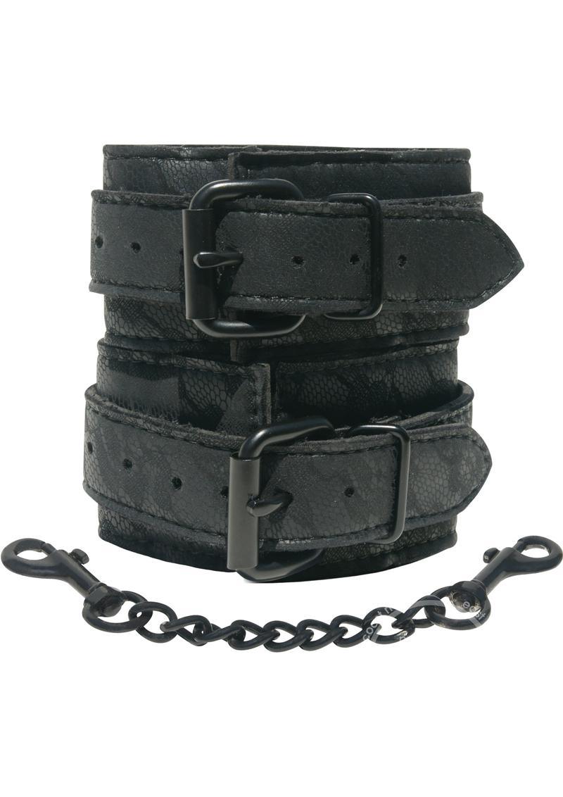 Sportsheets Sincerely Lace Adjustable Wrist Cuffs with Removable Chain - Buy At Luxury Toy X - Free 3-Day Shipping