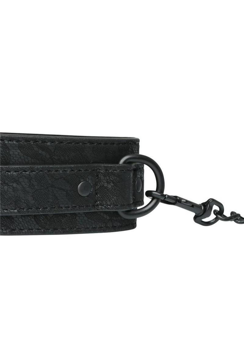 Sportsheets Sincerely Lace Adjustable Wrist Cuffs with Removable Chain - Buy At Luxury Toy X - Free 3-Day Shipping