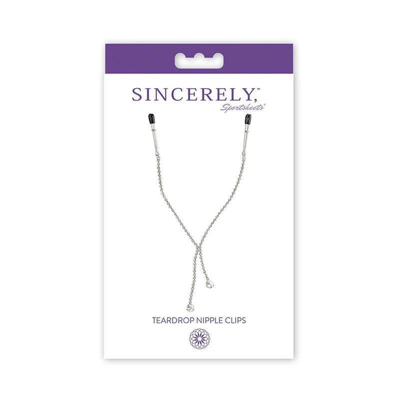 Sportsheets Sincerely Teardrop Nipple Clips - Buy At Luxury Toy X - Free 3-Day Shipping