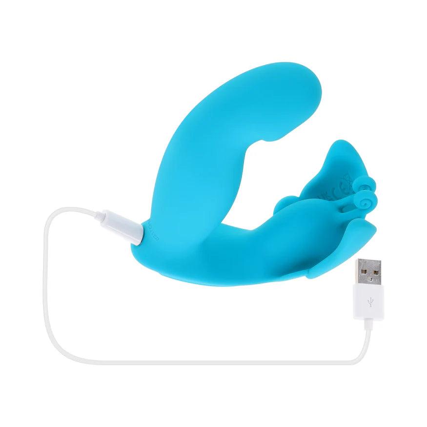 Spread Your Wings Rechargeable Silicone Multi Vibrator - Buy At Luxury Toy X - Free 3-Day Shipping