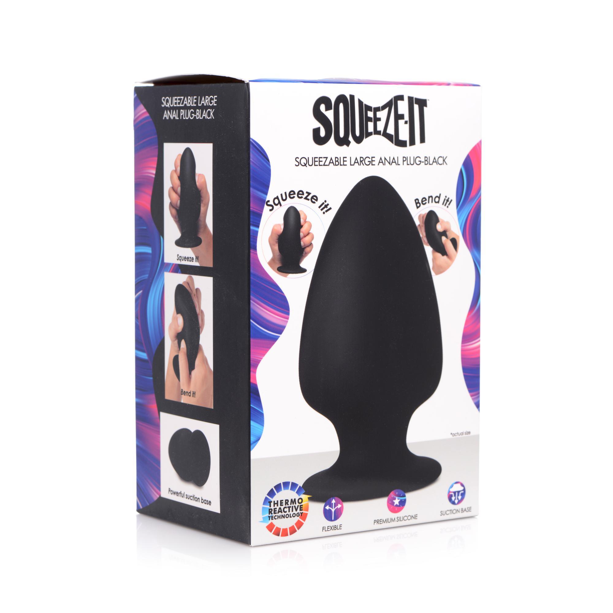 Squeeze-It Squeezable Silicone Anal Plug - Buy At Luxury Toy X - Free 3-Day Shipping