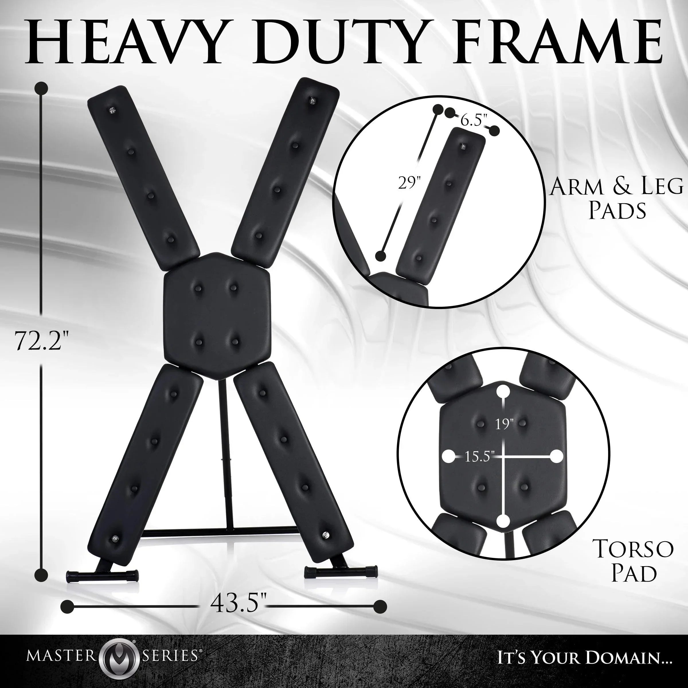 St. Andrew's Cross Deluxe Free Standing - Buy At Luxury Toy X - Free 3-Day Shipping