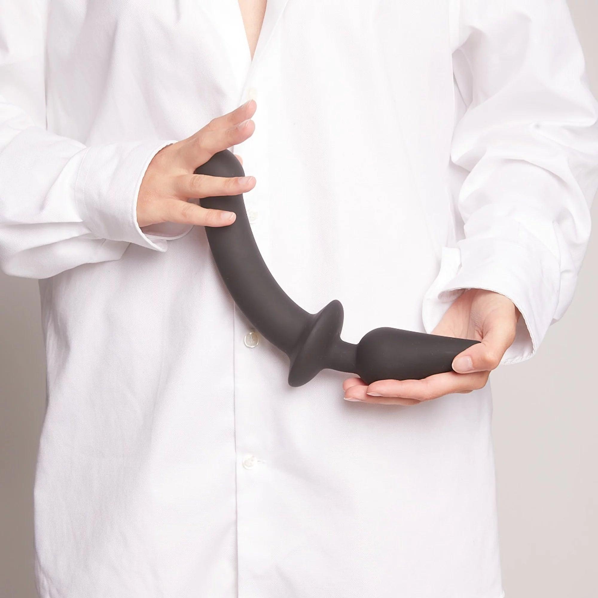 Strap-On-Me Hybrid Collection Switch Plug-In Dual-Ended Dildo & Plug - Black - Buy At Luxury Toy X - Free 3-Day Shipping