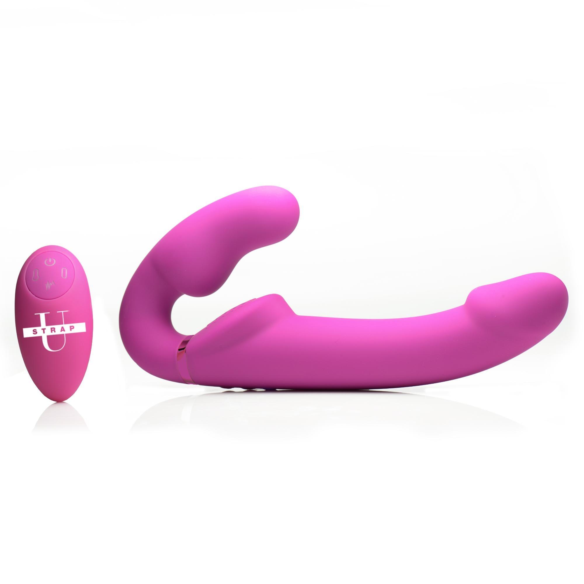 Strap U 10x Evoke Ergo Fit Inflatable & Vibrating Silicone Strapless Strap-on - Buy At Luxury Toy X - Free 3-Day Shipping
