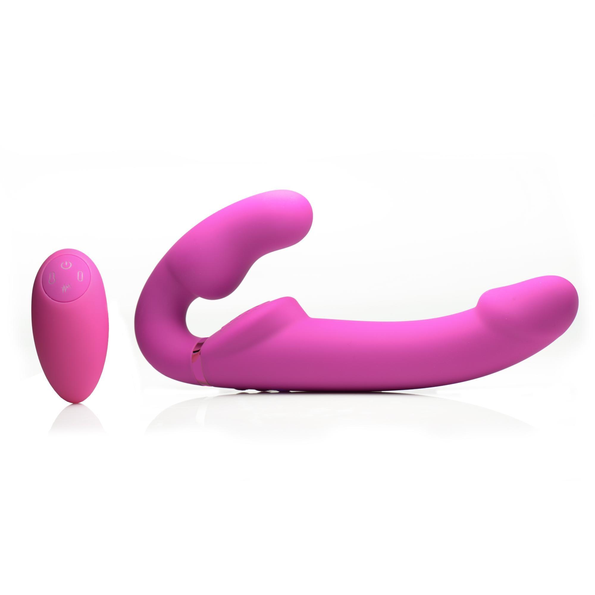 Strap U 10x Evoke Ergo Fit Inflatable & Vibrating Silicone Strapless Strap-on - Buy At Luxury Toy X - Free 3-Day Shipping