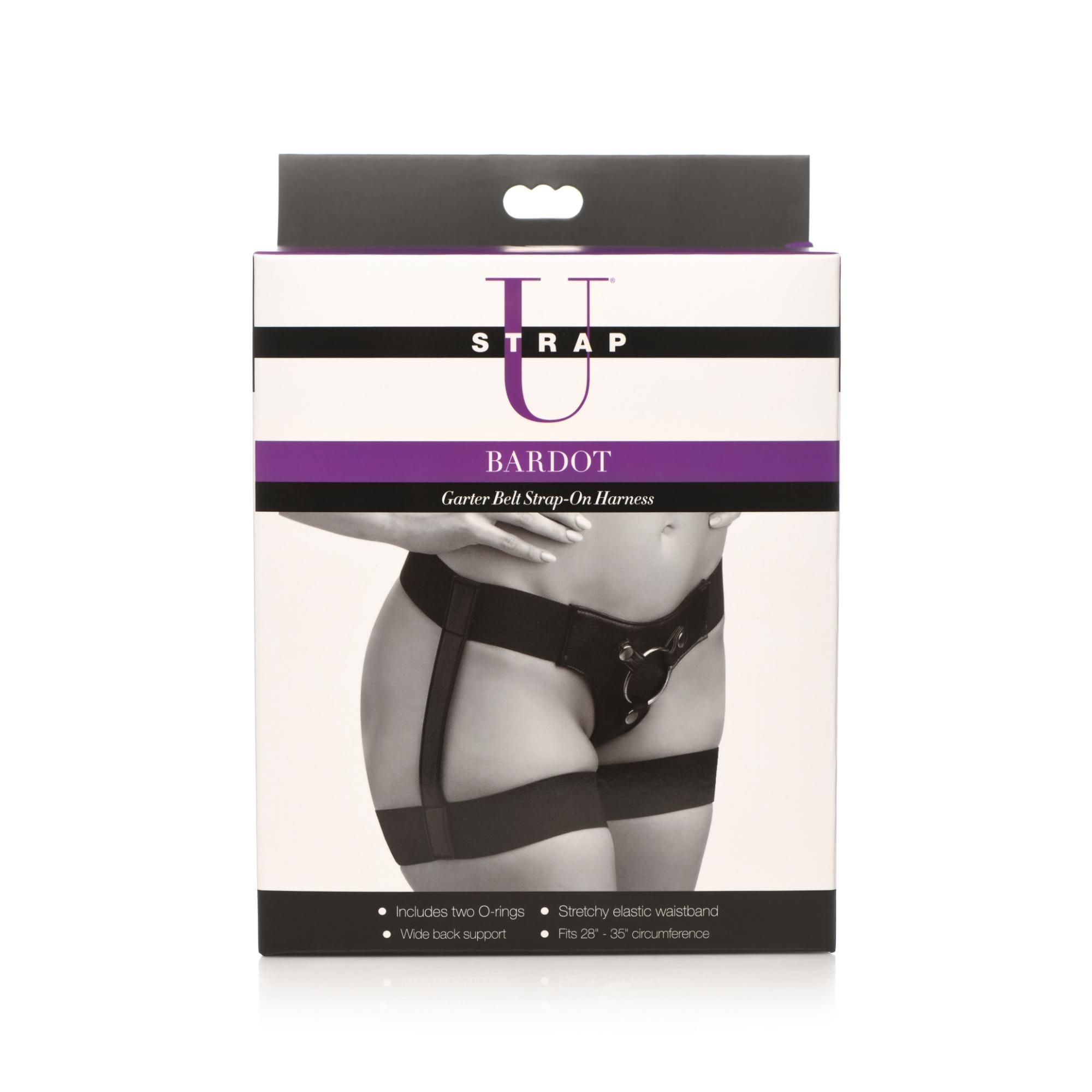 Strap U Bardot Elastic Strap On Harness With Thigh Cuffs - Buy At Luxury Toy X - Free 3-Day Shipping
