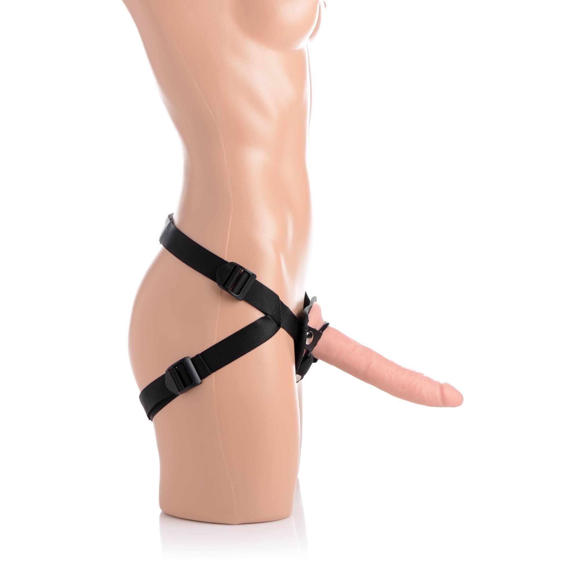 Strap U Charmed 7.5" Silicone Dildo with Harness - Buy At Luxury Toy X - Free 3-Day Shipping