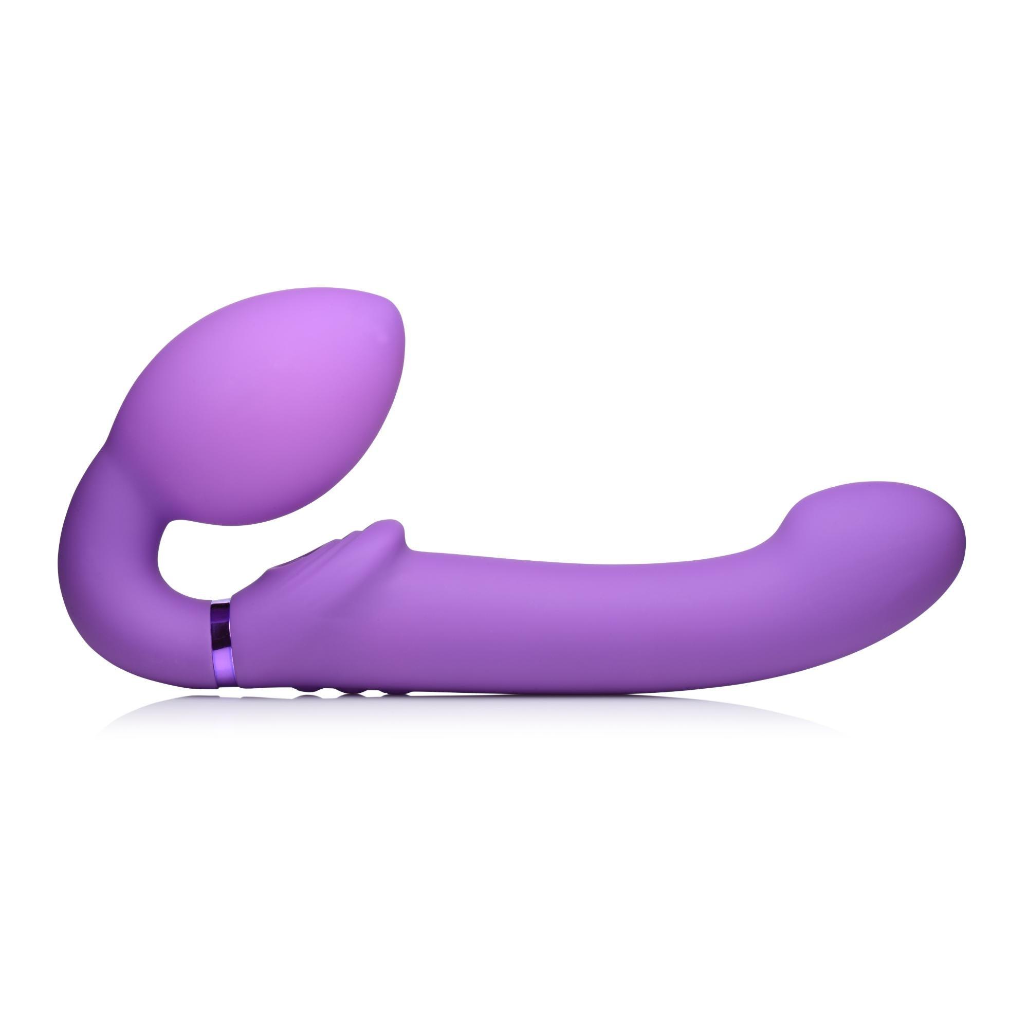 Strap U Ergo-Fit G-Pulse Silicone Rechargeable 10X Dual Dildo Strapless Strap-On with Remote Control - Buy At Luxury Toy X - Free 3-Day Shipping