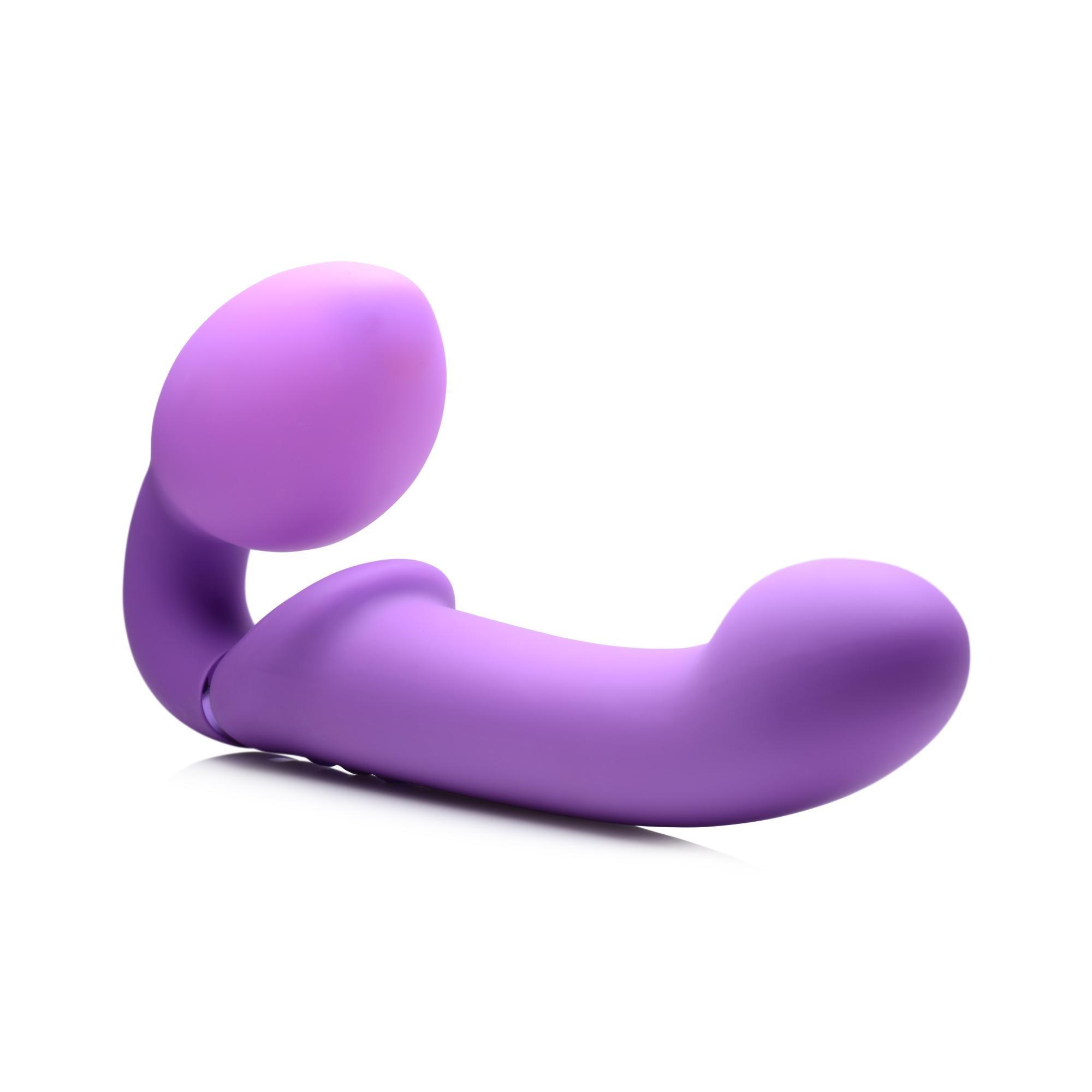 Strap U Ergo-Fit G-Pulse Silicone Rechargeable 10X Dual Dildo Strapless Strap-On with Remote Control - Buy At Luxury Toy X - Free 3-Day Shipping