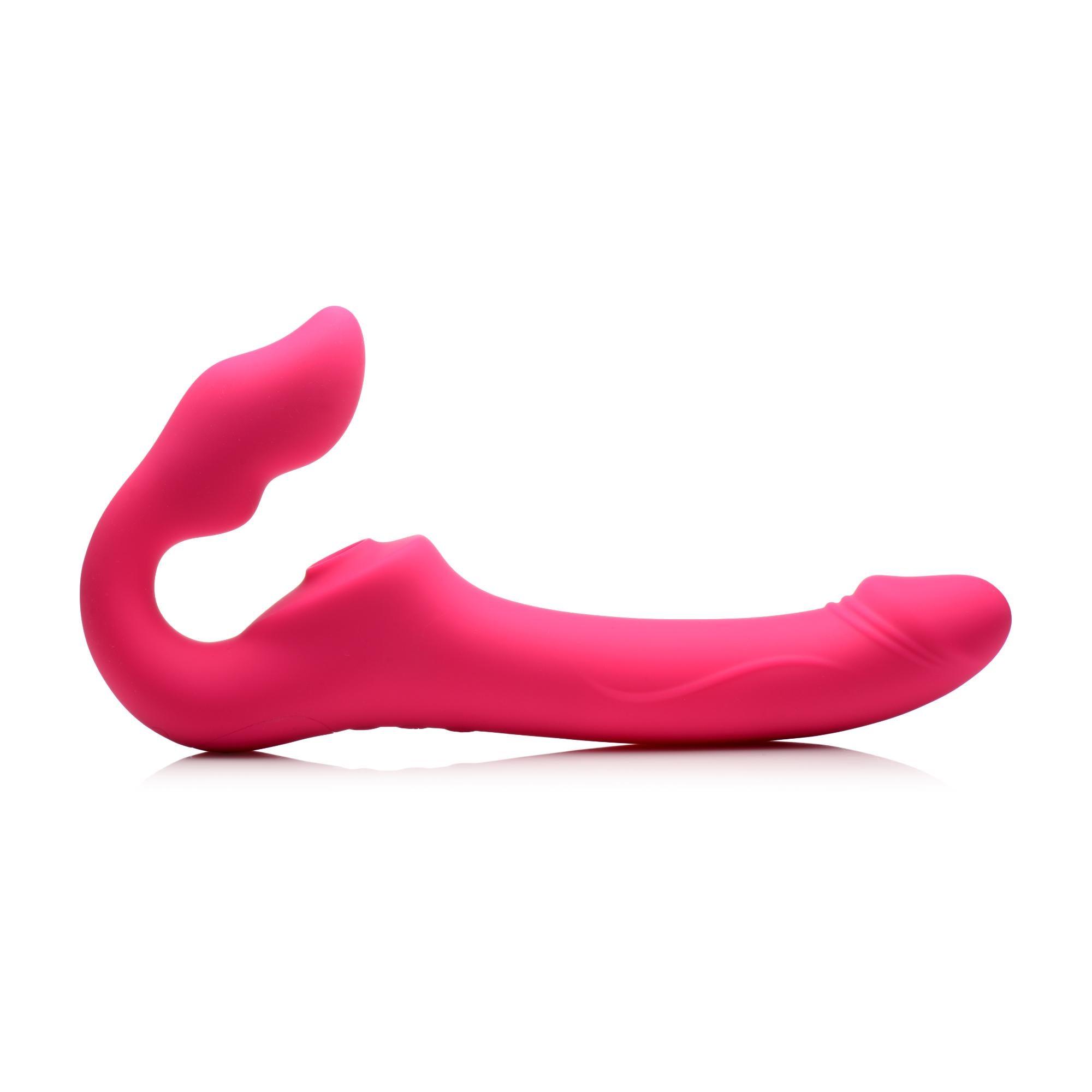 Strap U Mighty Licker Licking & Vibrating Strapless Strap-On w/ Remote - Buy At Luxury Toy X - Free 3-Day Shipping