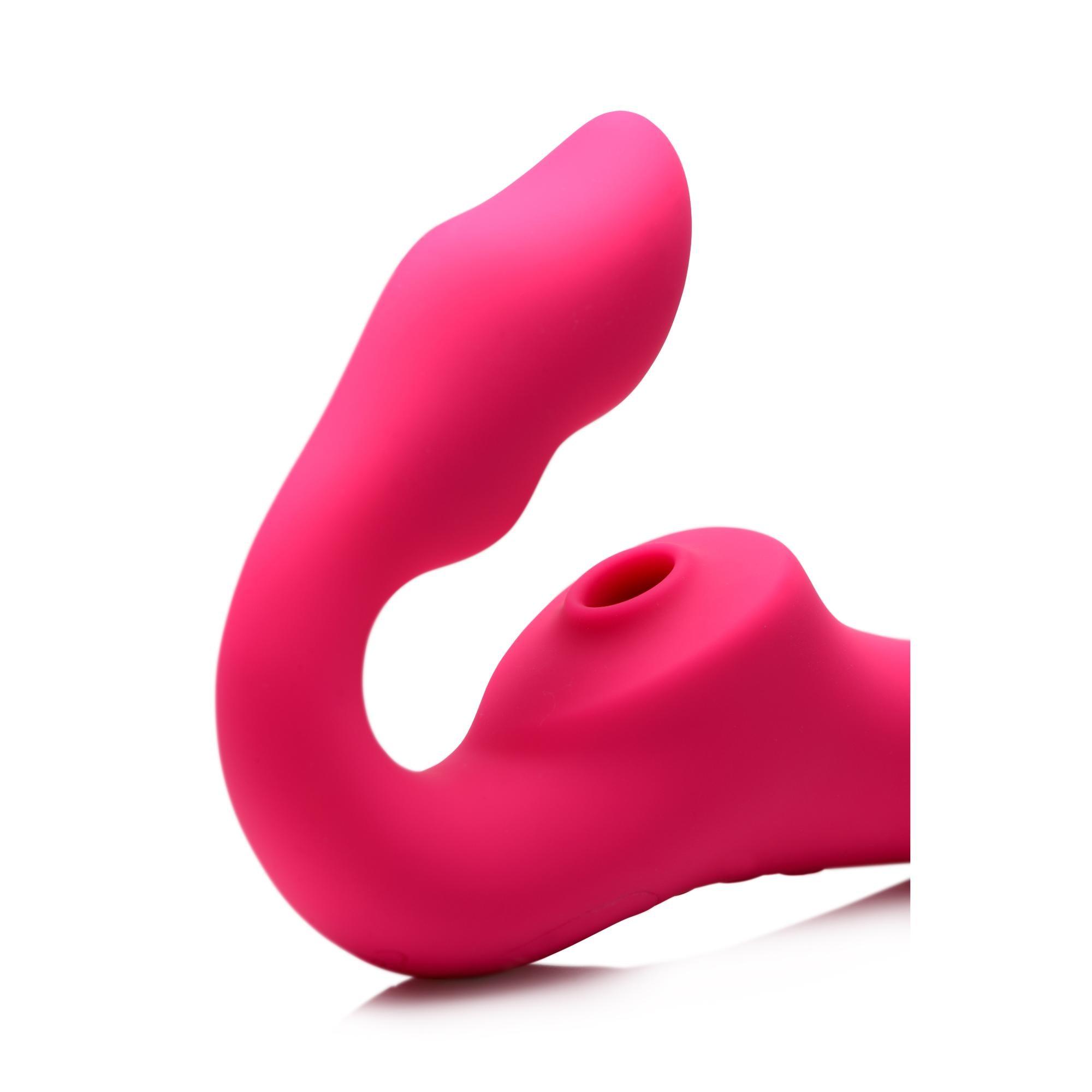 Strap U Mighty Licker Licking & Vibrating Strapless Strap-On w/ Remote - Buy At Luxury Toy X - Free 3-Day Shipping