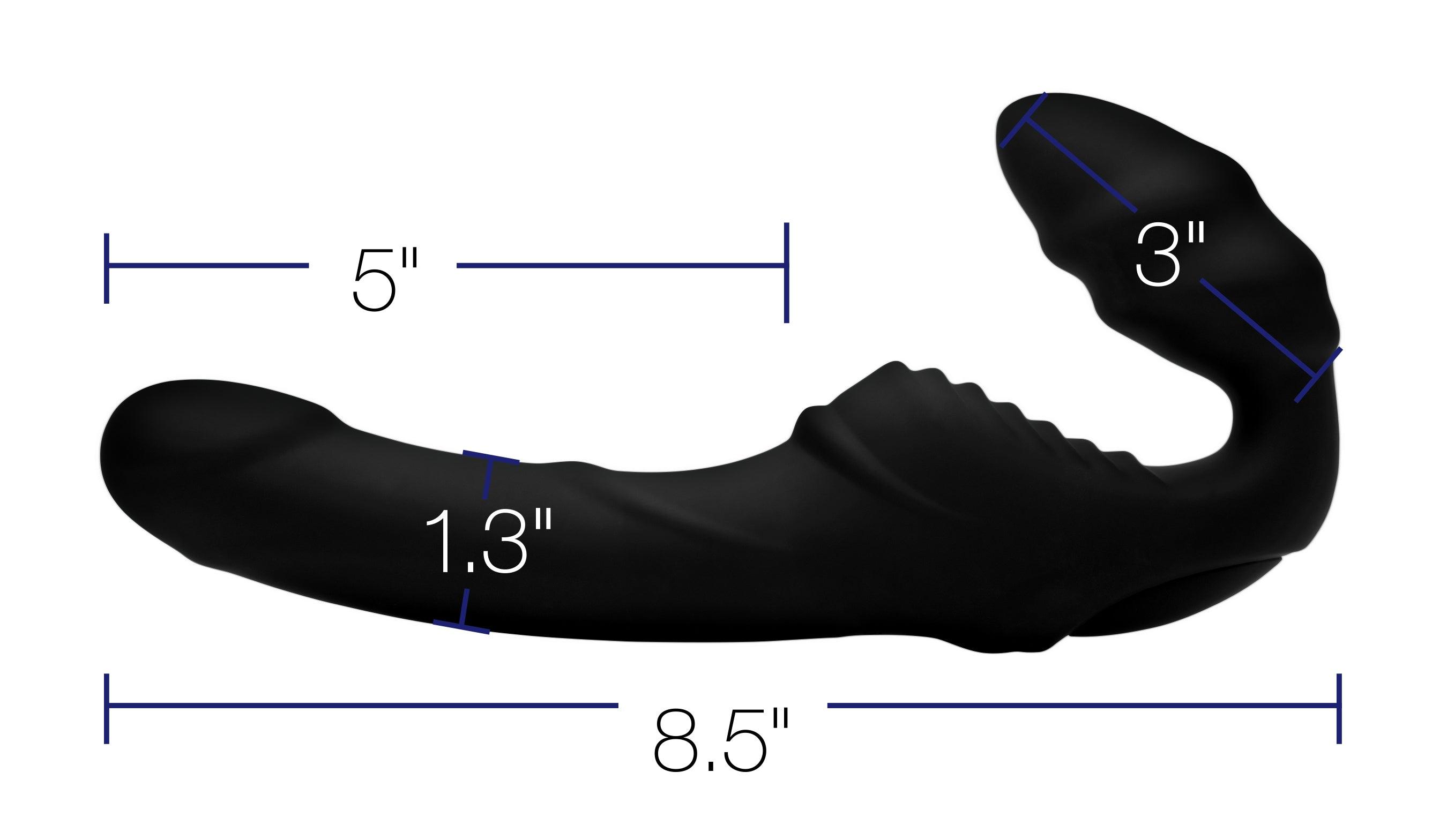 Strap U Pro Rider 9X Vibrating Silicone Strapless Strap-On with Remote Control - Buy At Luxury Toy X - Free 3-Day Shipping