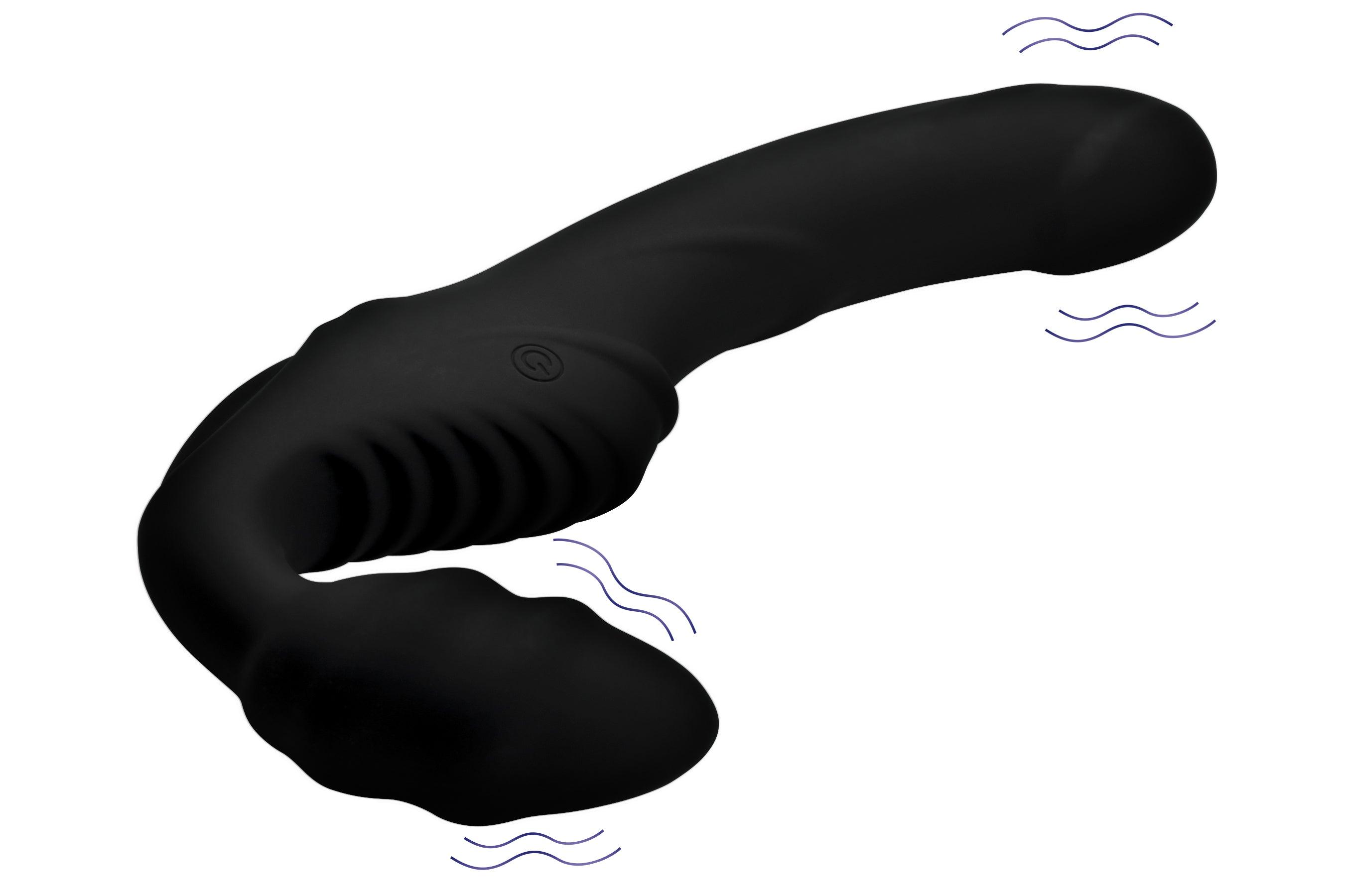 Strap U Pro Rider 9X Vibrating Silicone Strapless Strap-On with Remote Control - Buy At Luxury Toy X - Free 3-Day Shipping