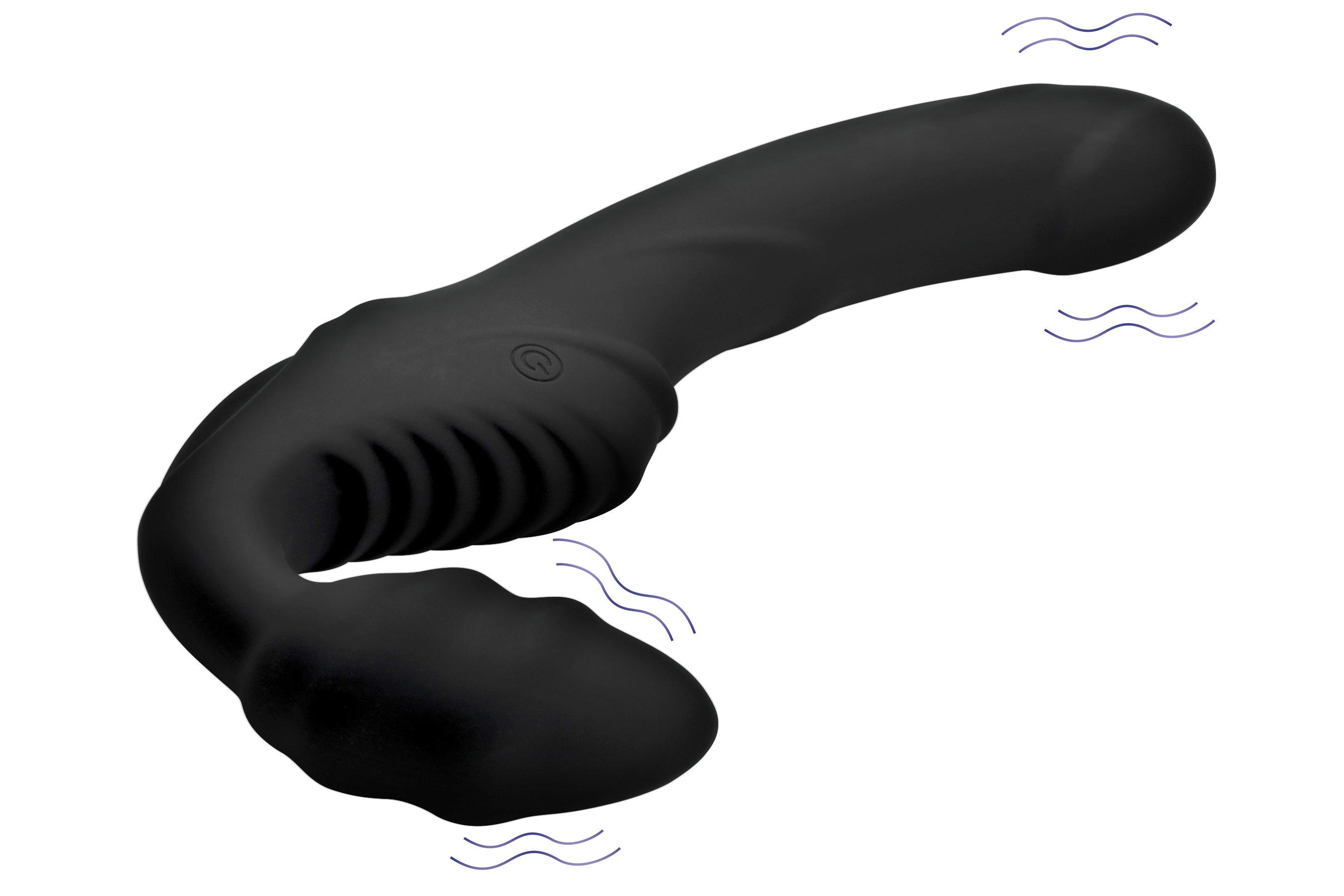 Strap U Pro Rider 9X Vibrating Silicone Strapless Strap-On with Remote Control - Buy At Luxury Toy X - Free 3-Day Shipping