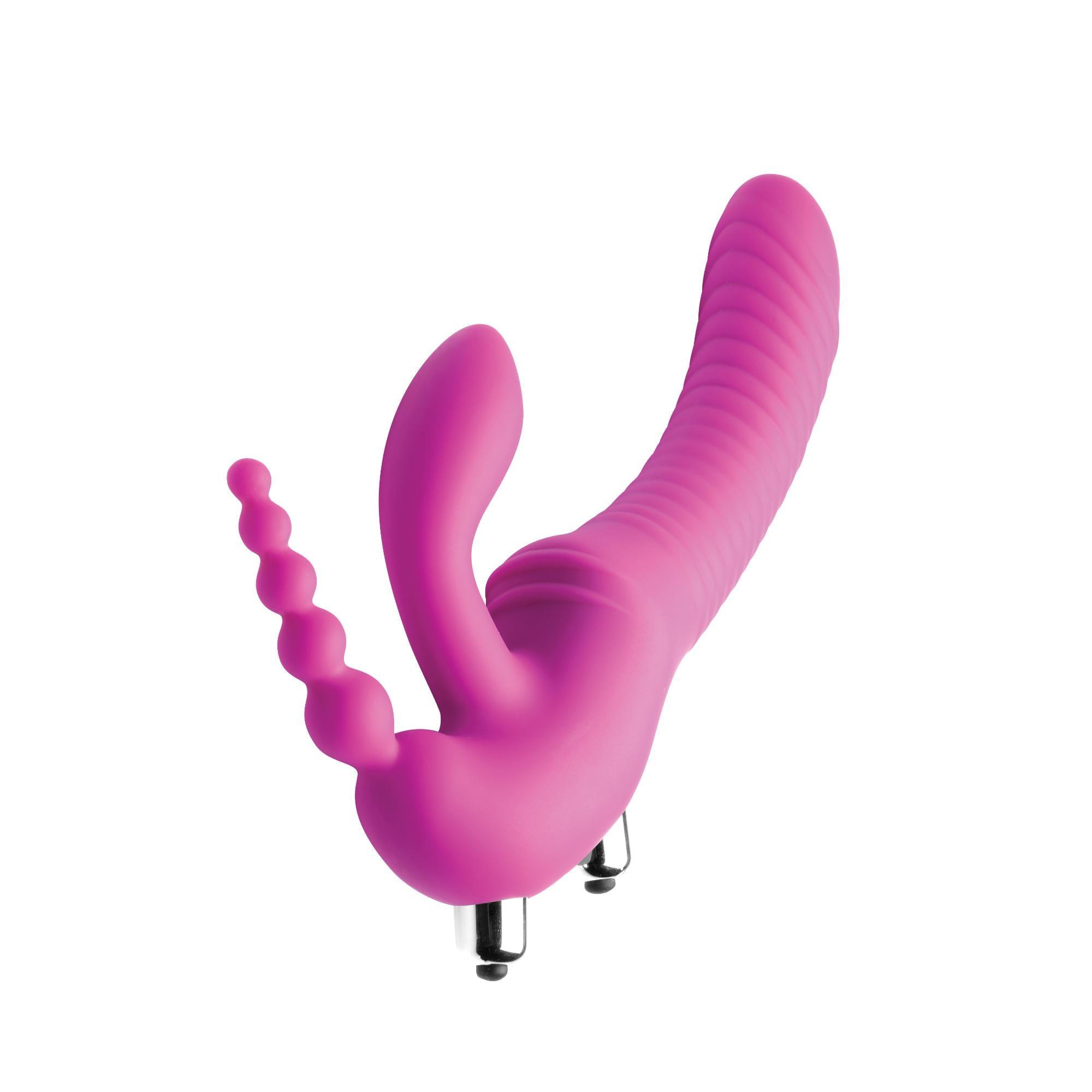 Strap U Regal Rider Vibrating Silicone Strapless Strap On Triple G Dildo - Buy At Luxury Toy X - Free 3-Day Shipping