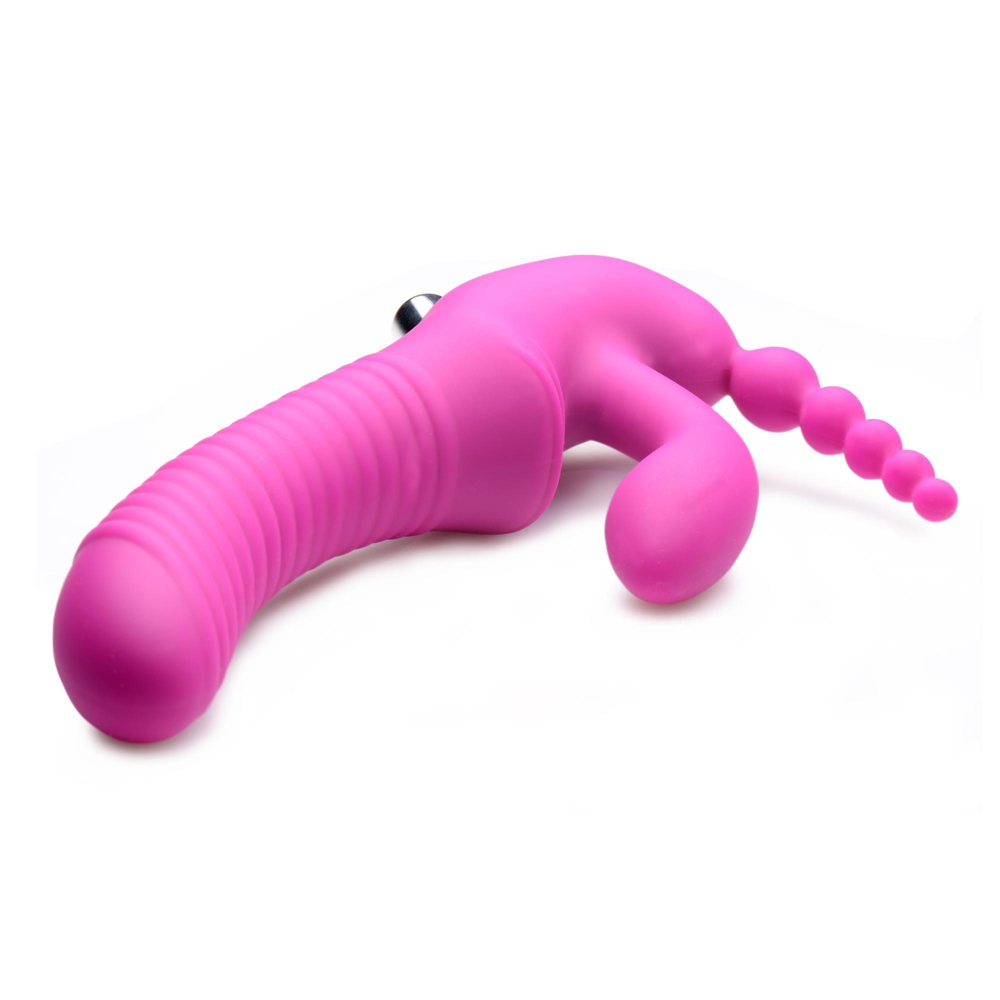 Strap U Regal Rider Vibrating Silicone Strapless Strap On Triple G Dildo - Buy At Luxury Toy X - Free 3-Day Shipping