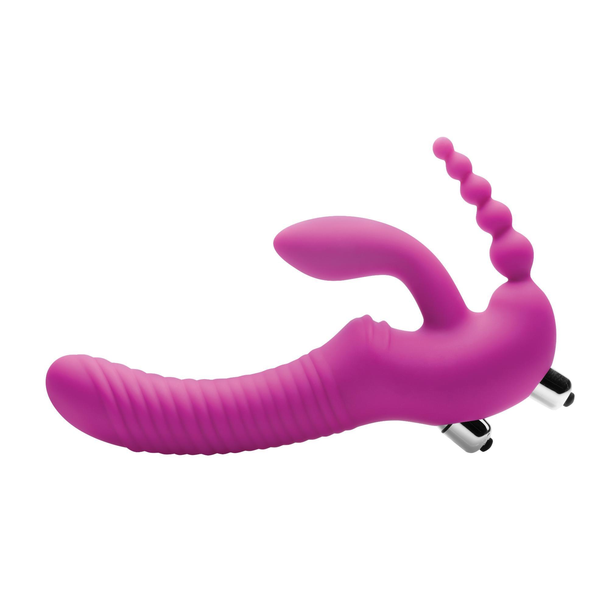 Strap U Regal Rider Vibrating Silicone Strapless Strap On Triple G Dildo - Buy At Luxury Toy X - Free 3-Day Shipping