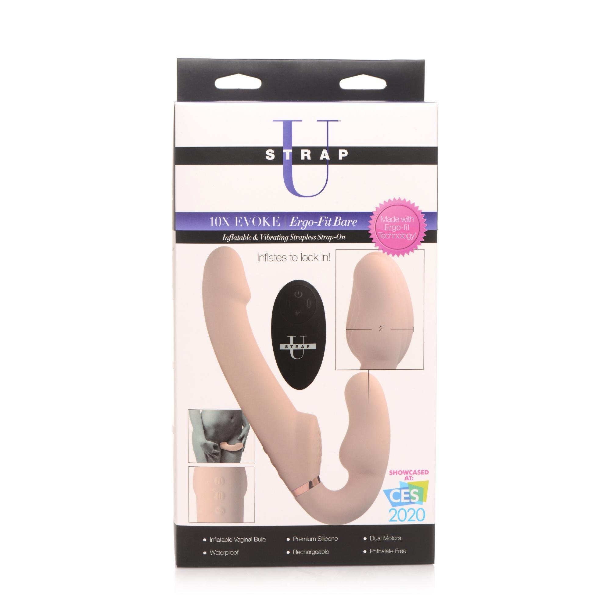 Strap U Remote Control Inflatable Vibrating Silicone Ergo Fit Strapless Strap-On - Buy At Luxury Toy X - Free 3-Day Shipping