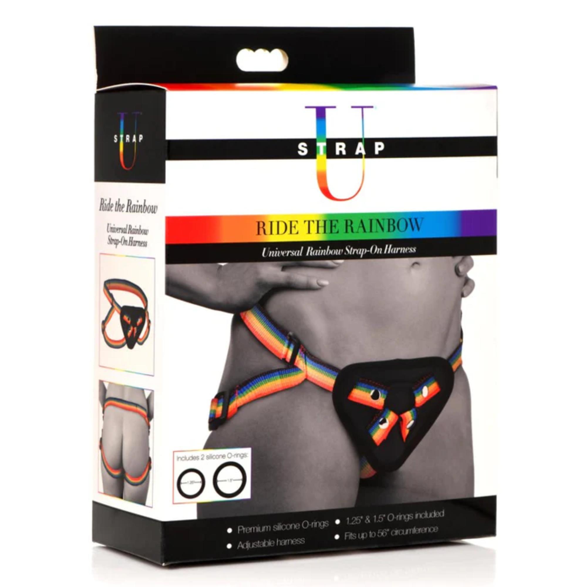 Strap U Ride the Rainbow Universal Rainbow Strap-On Harness - Buy At Luxury Toy X - Free 3-Day Shipping