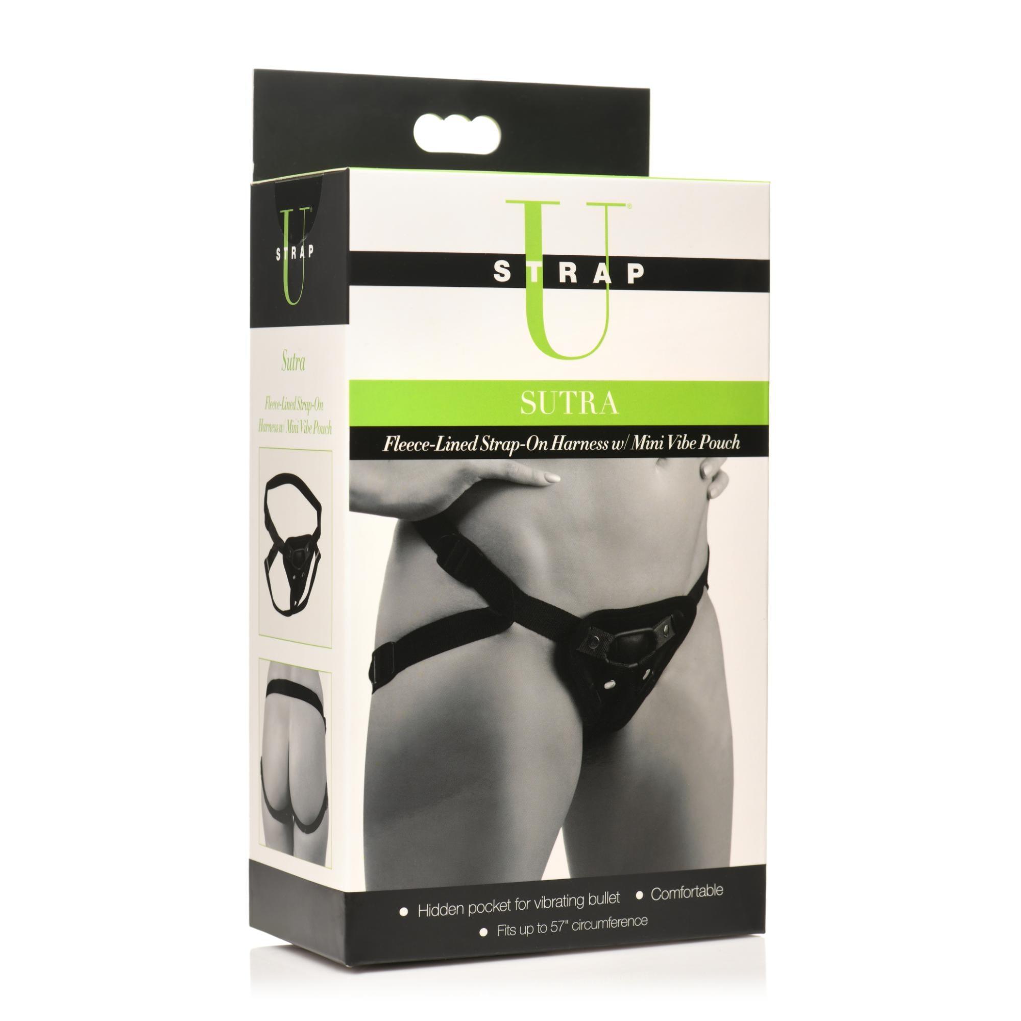 Strap U Sutra Fleece Lined Strap-On With Bullet Pocket - Buy At Luxury Toy X - Free 3-Day Shipping
