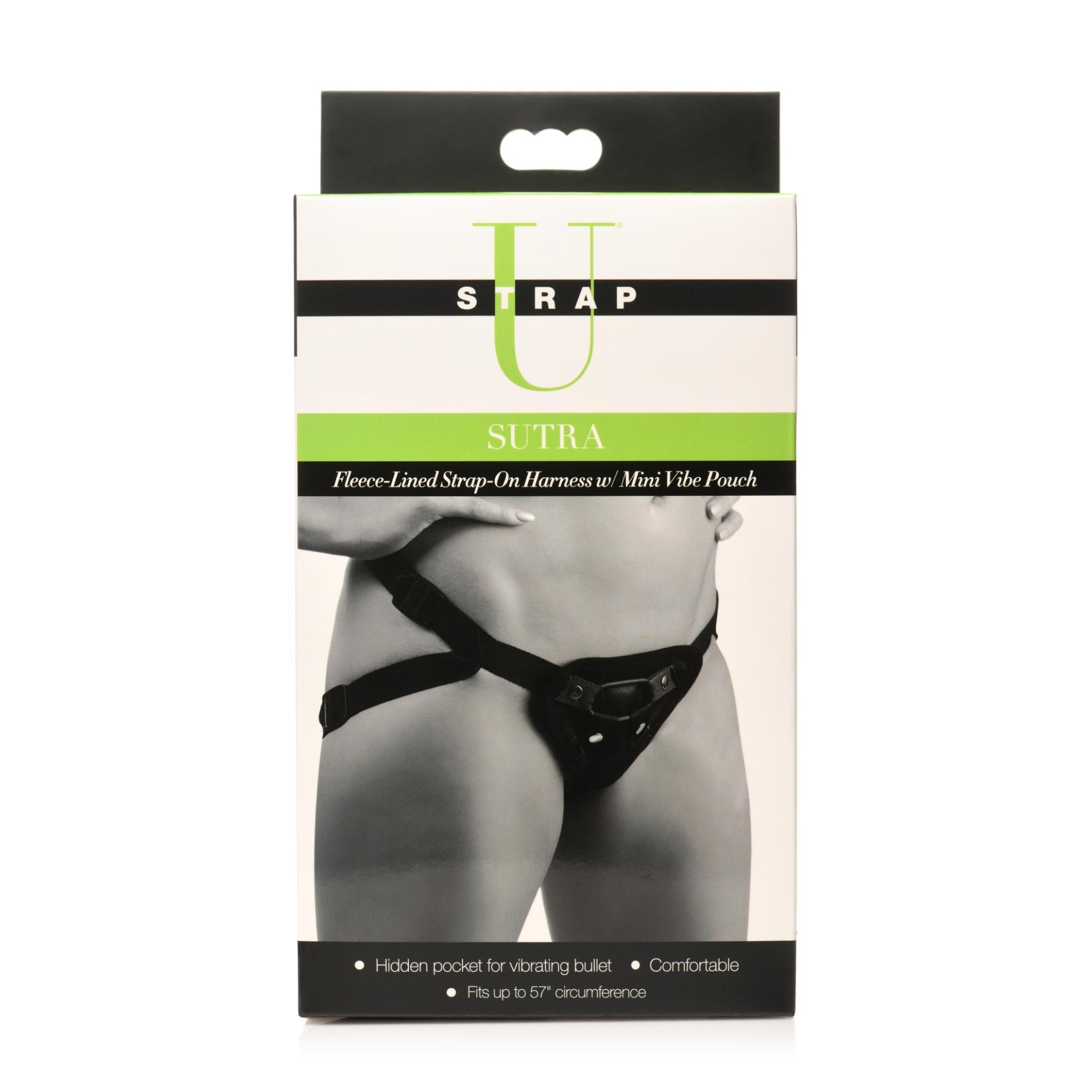 Strap U Sutra Fleece Lined Strap-On With Bullet Pocket - Buy At Luxury Toy X - Free 3-Day Shipping