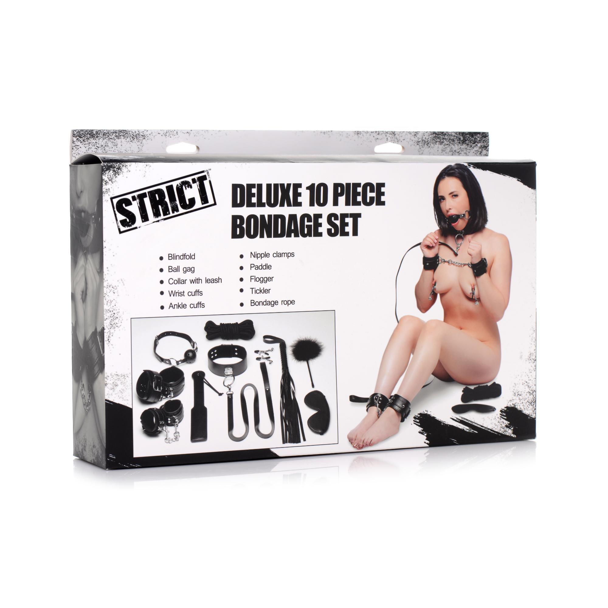 STRICT Deluxe 10 Piece Bondage Set - Buy At Luxury Toy X - Free 3-Day Shipping