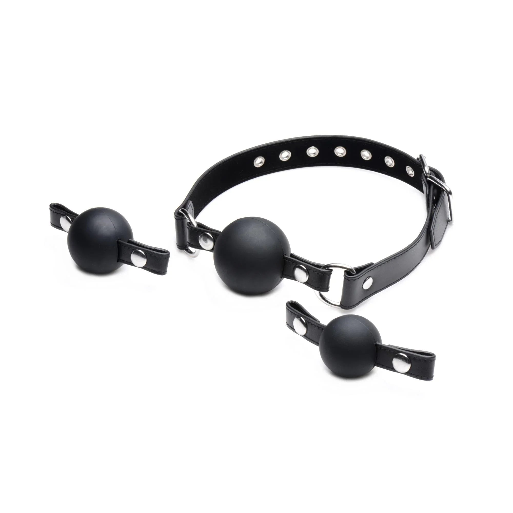 STRICT Interchangeable Silicone Ball Gag Set - Buy At Luxury Toy X - Free 3-Day Shipping