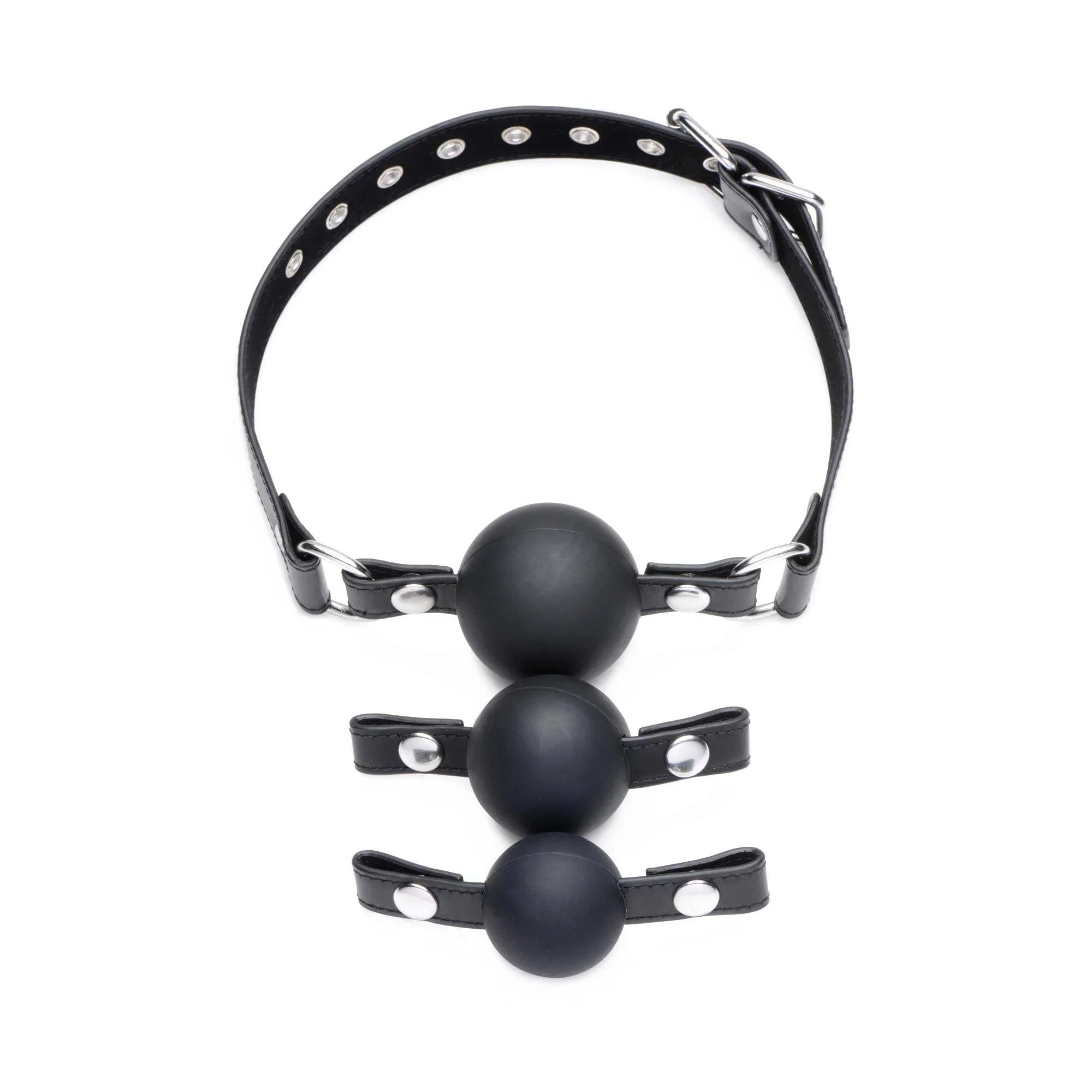 STRICT Interchangeable Silicone Ball Gag Set - Buy At Luxury Toy X - Free 3-Day Shipping