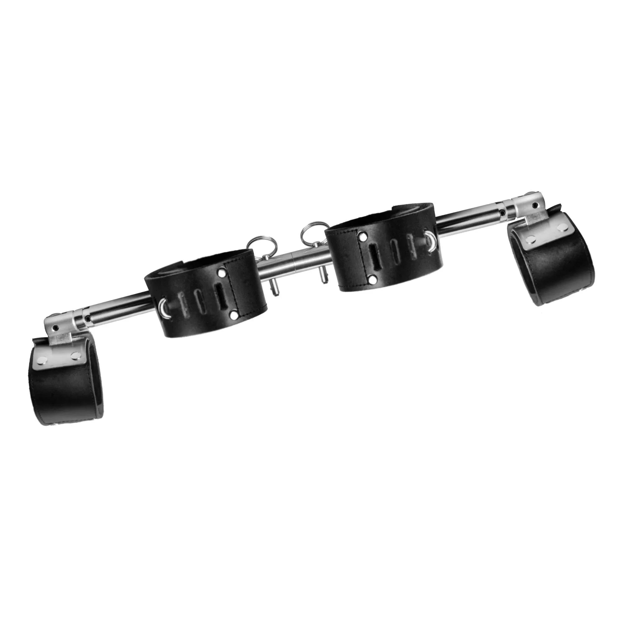 Strict Leather Adjustable Swiveling Spreader Bar with Leather Cuffs - Buy At Luxury Toy X - Free 3-Day Shipping