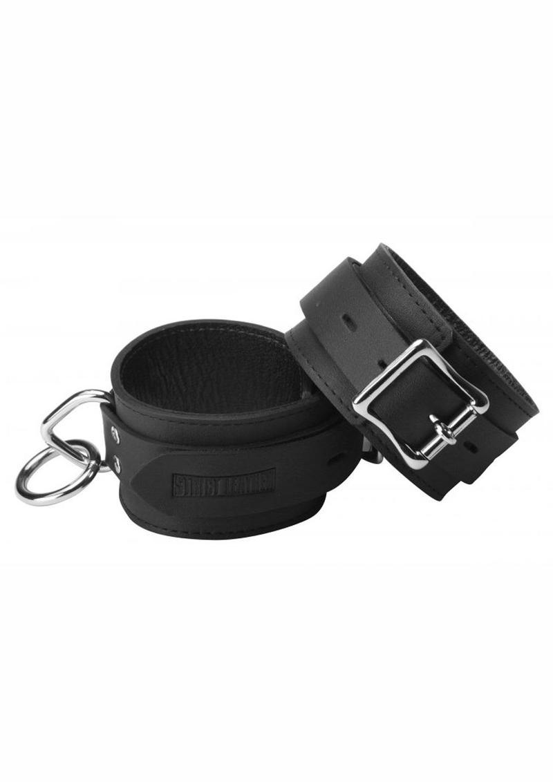 Strict Leather Standard Locking Wrist Cuffs - Black - Buy At Luxury Toy X - Free 3-Day Shipping