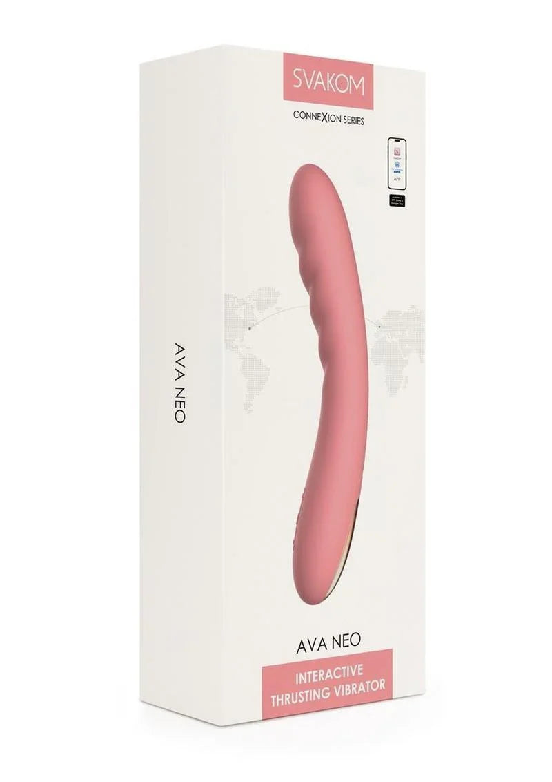Svakom Ava Neo Rechargeable Silicone Vibrator with Remote Control - Buy At Luxury Toy X - Free 3-Day Shipping