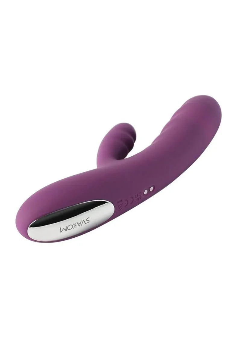 Svakom Avery Silicone Dual Stimulating Rechargeable Vibrator - Buy At Luxury Toy X - Free 3-Day Shipping