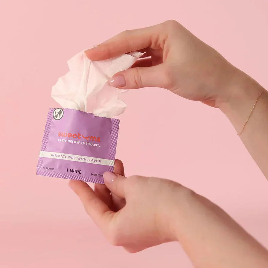 Sweetums Intimate Wipes Honey Lavender Flavor 10-Pack - Buy At Luxury Toy X - Free 3-Day Shipping