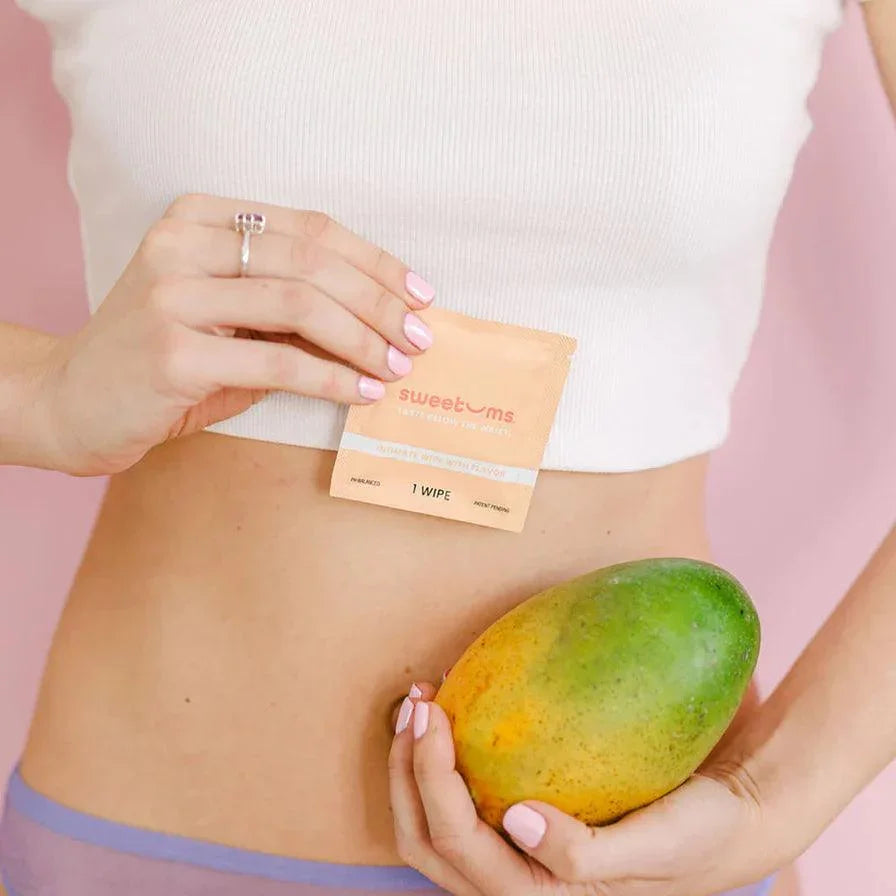 Sweetums Intimate Wipes Mango Flavor 10-Pack - Buy At Luxury Toy X - Free 3-Day Shipping