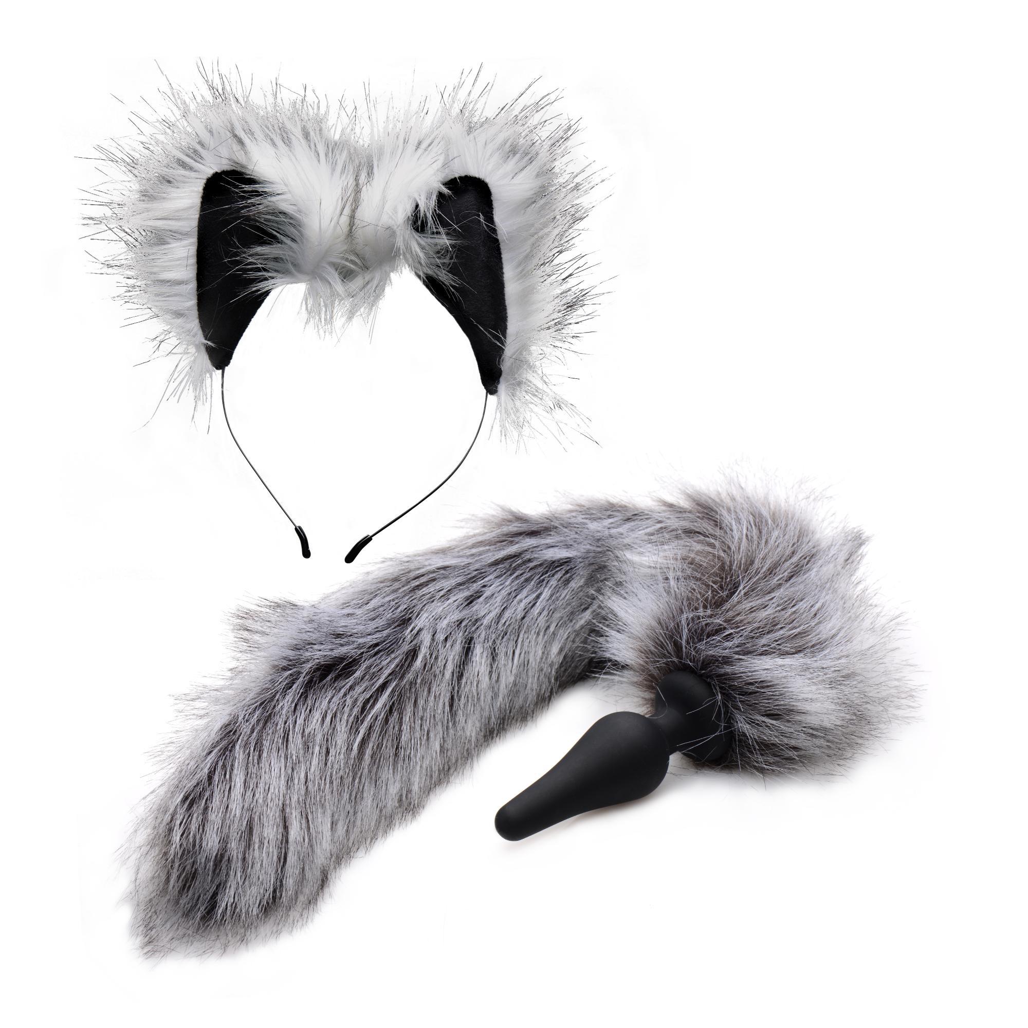 Tailz Grey Wolf Tail and Ears Set - Buy At Luxury Toy X - Free 3-Day Shipping