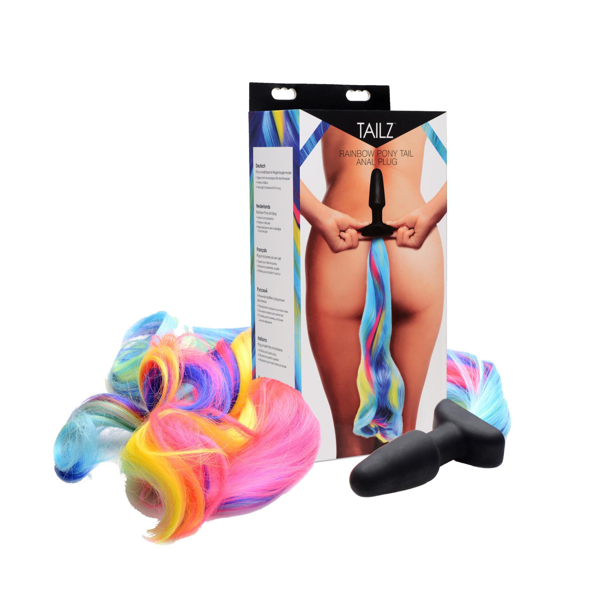 Tailz Rainbow Pony Tail Anal Plug - Buy At Luxury Toy X - Free 3-Day Shipping
