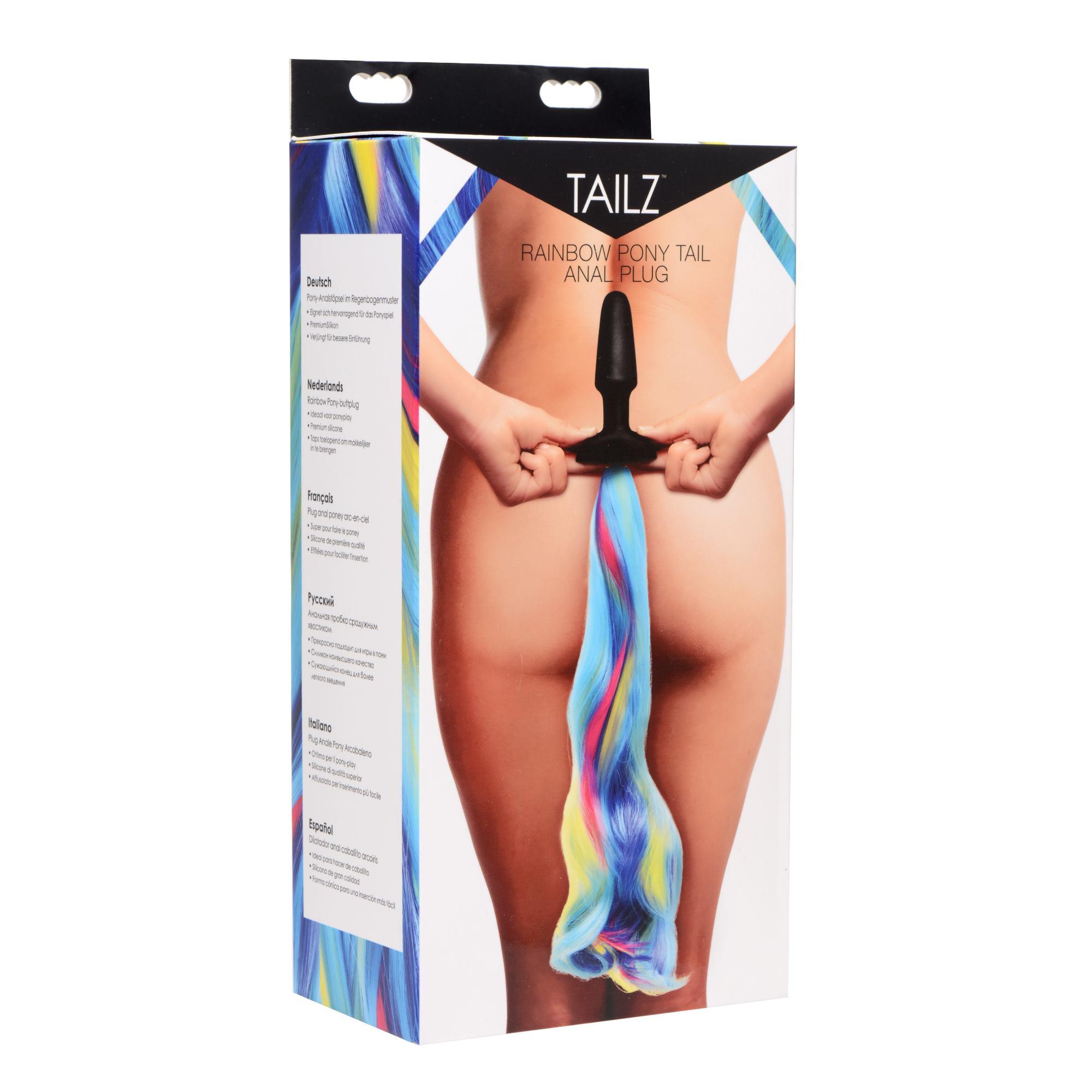 Tailz Rainbow Pony Tail Anal Plug - Buy At Luxury Toy X - Free 3-Day Shipping