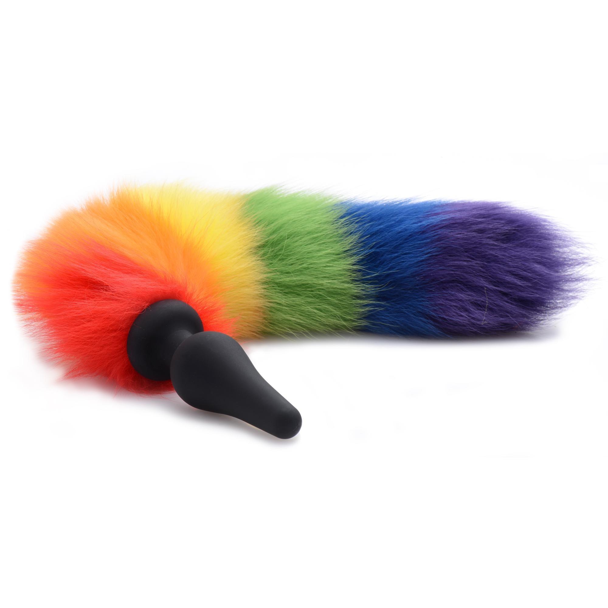 Tailz Rainbow Tail Silicone Butt Plug - Buy At Luxury Toy X - Free 3-Day Shipping