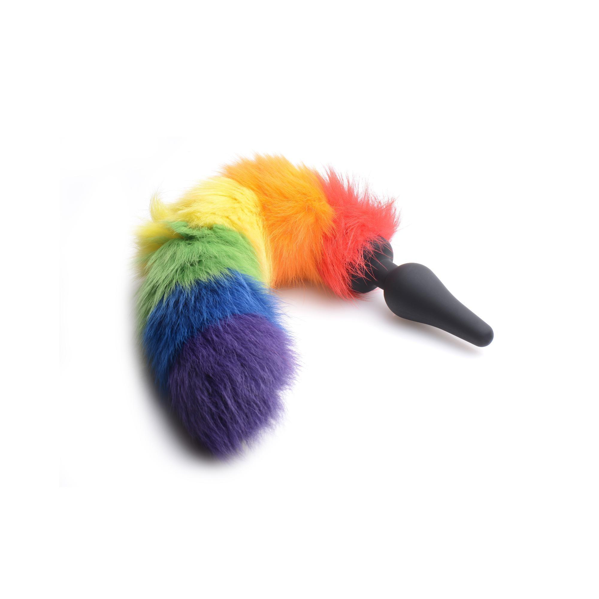 Tailz Rainbow Tail Silicone Butt Plug - Buy At Luxury Toy X - Free 3-Day Shipping